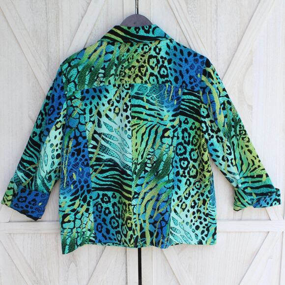 A La Carte Womens Colorful  Full Zip Jacket L - Picture 7 of 12